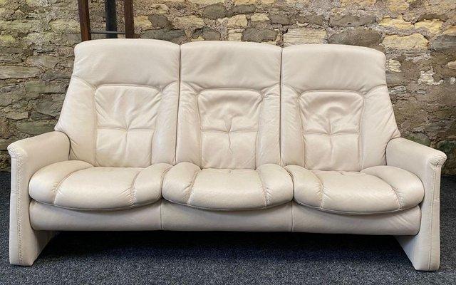 Image 7 of Himolla Cumuly Recliner 3 seater sofa cream Leather