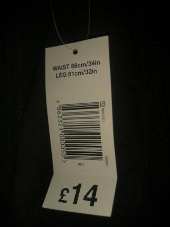 Image 2 of New Mens Easy cargo trousers 34W 32L   With tags, cost £14