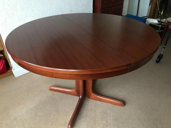 Image 1 of Round Dining Table and Four Chairs