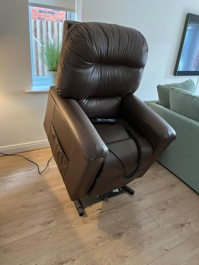 Preview of the first image of Adjustamatic Niagra Therapy  Blenheim style riser recliner.