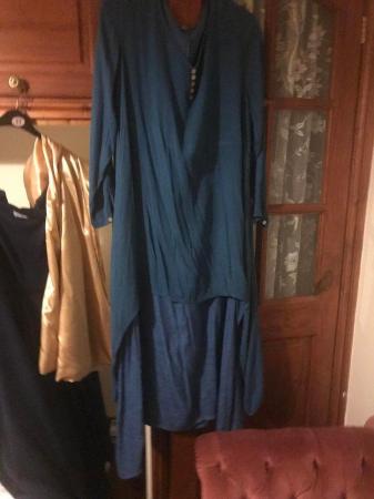 Image 1 of Lagenlook dress,in navy blue freesize