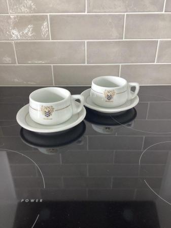 Image 2 of Pair of Rombouts cups and saucers.