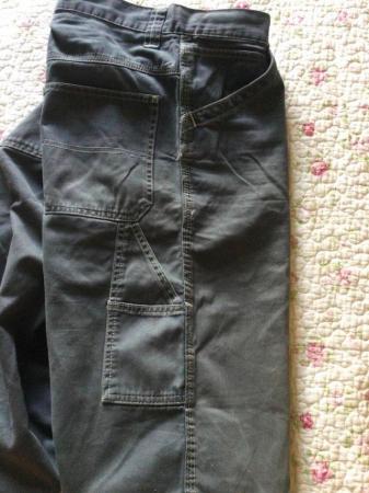 Image 3 of Men’s OLD NAVY Charcoal Utility Trousers, W33 L33 1/2