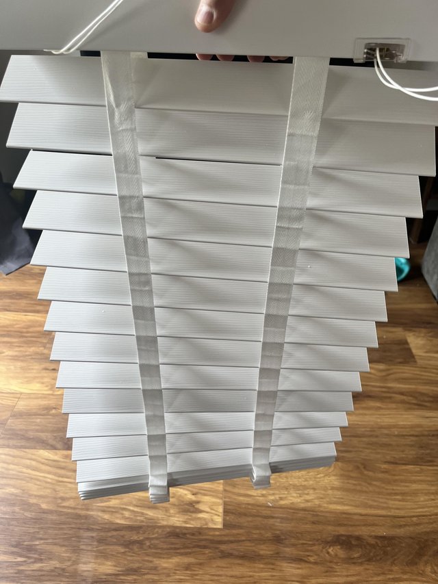 Preview of the first image of Brand new white wooden Venetian blinds.