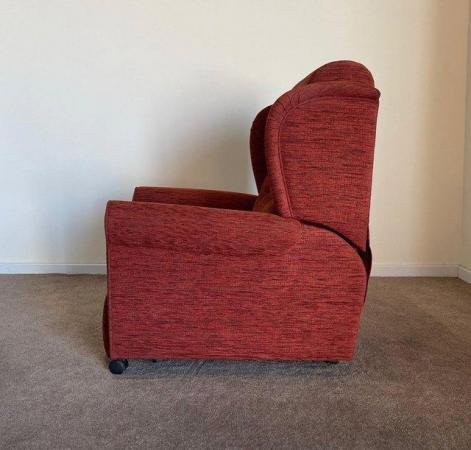 Image 10 of LUXURY ELECTRIC RISER RECLINER TERRACOTTA CHAIR CAN DELIVER
