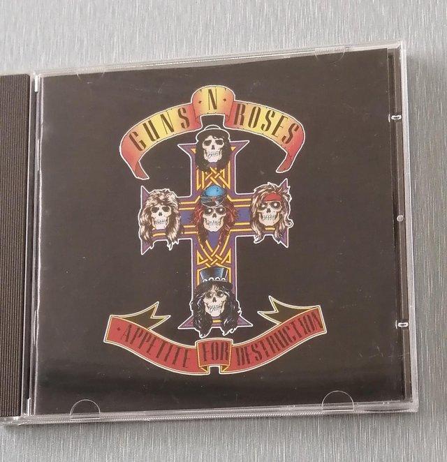 Preview of the first image of Guns N' Roses single disc Album: Appetite for Destruction..