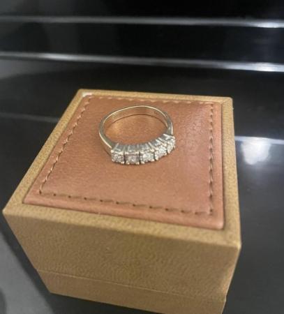 Image 1 of Ladies 5 diamond ring 9ct gold