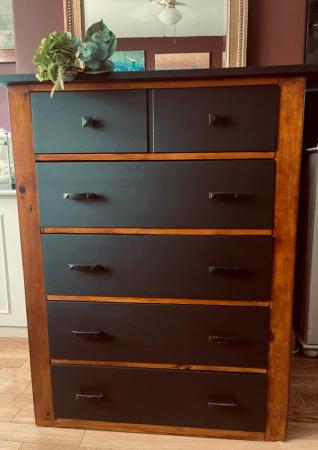 Image 1 of Large Chest of Drawers Refurbished.