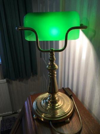 Image 3 of Green Bankers Lamp solid and heavy (non tarnish finish)