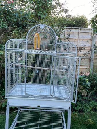 Image 6 of Large bird cage with removable stand