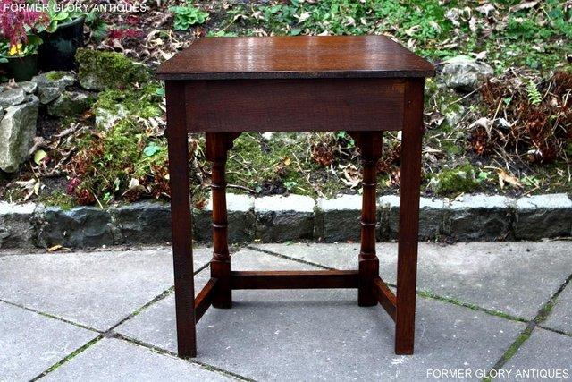 Image 24 of A TITCHMARSH AND GOODWIN OAK CANTED HALL TABLE LAMP STAND