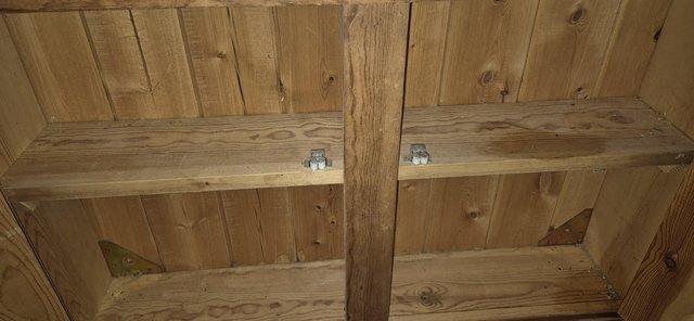 Image 2 of Hand made pine cupboard with advert inserts!
