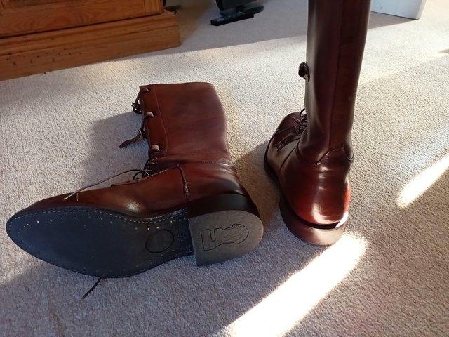 Preview of the first image of Ian Harold Polo Riding Boots size 5.
