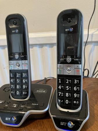 Image 1 of BT8600 twin digital cordless telephones and answering machin