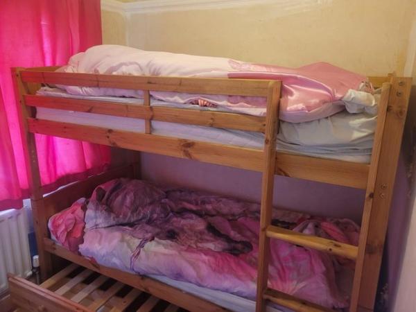 Image 2 of Solid wood triple bunk beds