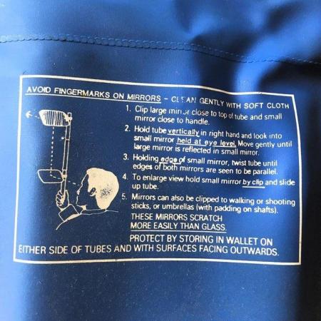 Image 2 of Vintage 'Sport Scope' periscope, plastic pouch, instructions