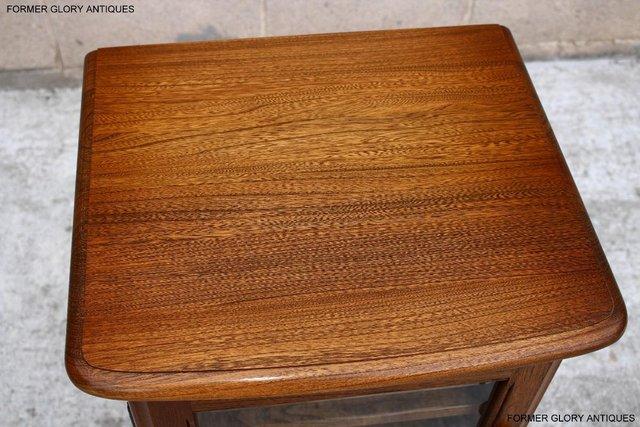 Image 10 of AN ERCOL GOLDEN DAWN CD CABINET CUPBOARD LAMP TABLE STAND