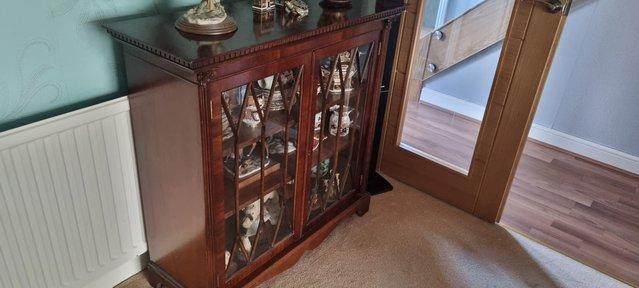 Image 3 of Two Matching Mahogany Display Cabinets