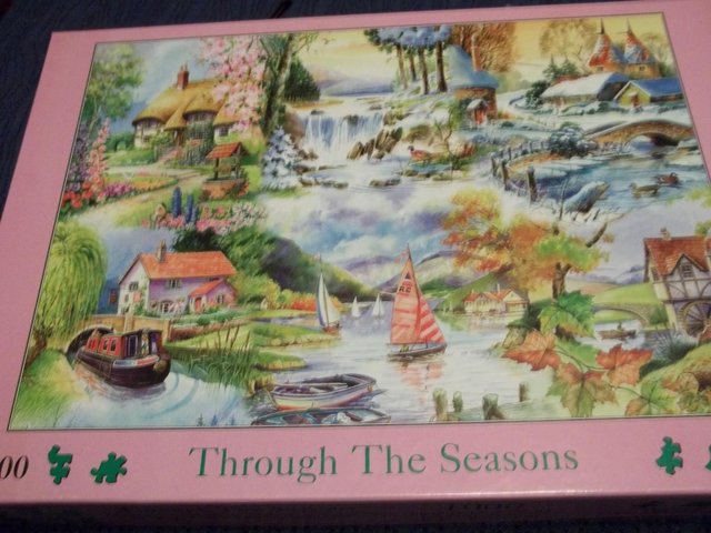 Preview of the first image of THROUGH THE SEASONS House of Puzzles 1000 piece jigsaw.