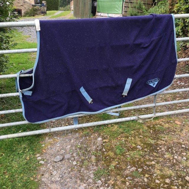 Preview of the first image of Cooler Fleece Rug 6 ft 3 ins. £10.00.