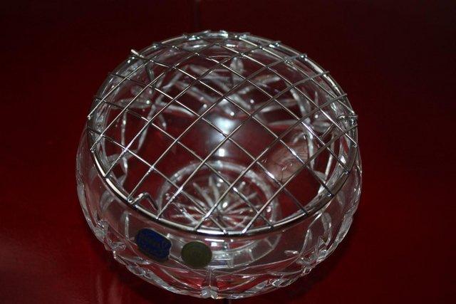 Image 2 of * BRAND NEW" Bohemia Crystal Glass Rose Bowl