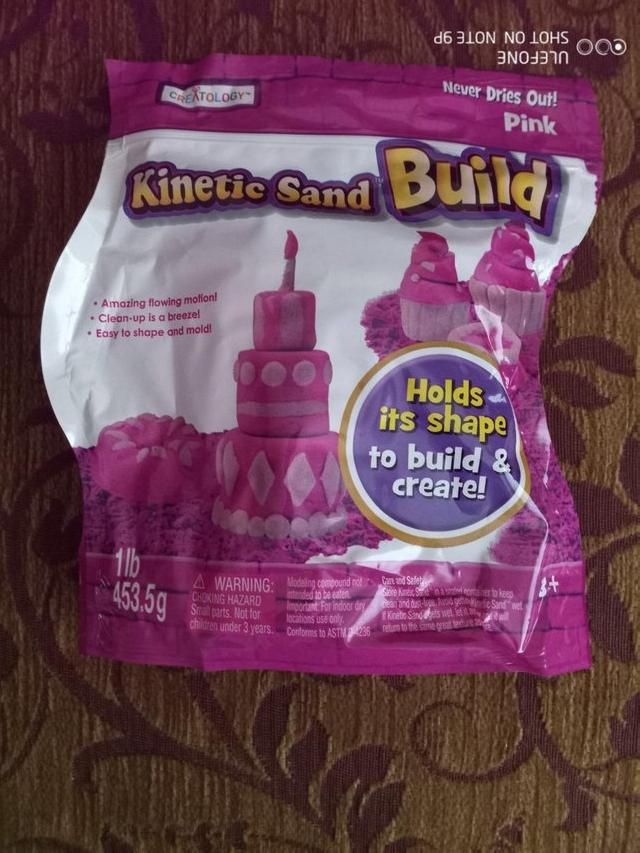 Preview of the first image of Kinetic Sand Pink 1lb, 453.5 grams BNIP.