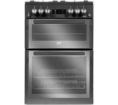 Image 1 of BEKO PRO 60CM ANTHRACITE GAS COOKER-DOUBLE OVEN-FAB-WOW