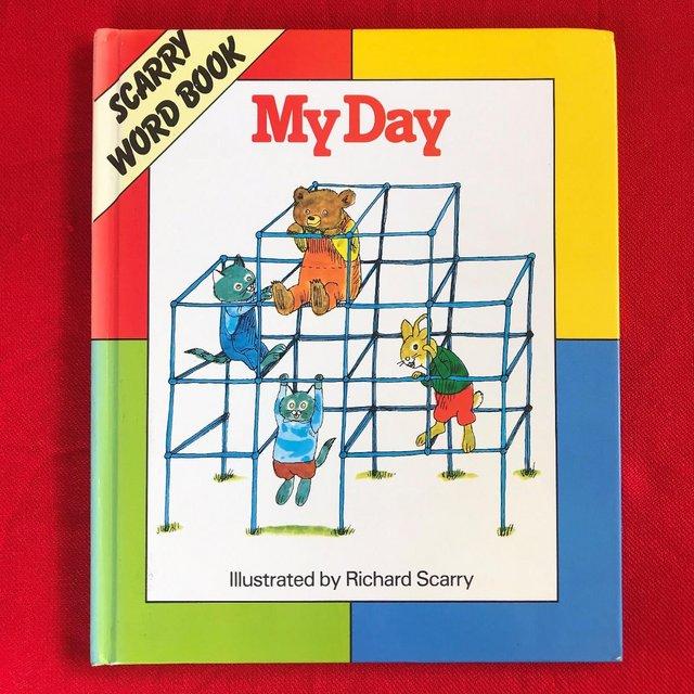 Preview of the first image of Vintage 1980s My Day h/back book. Illustrated Richard Scarry.