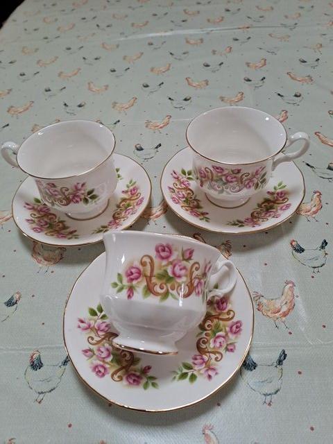Preview of the first image of Bone China "Gainsborough" Cups and Saucers.