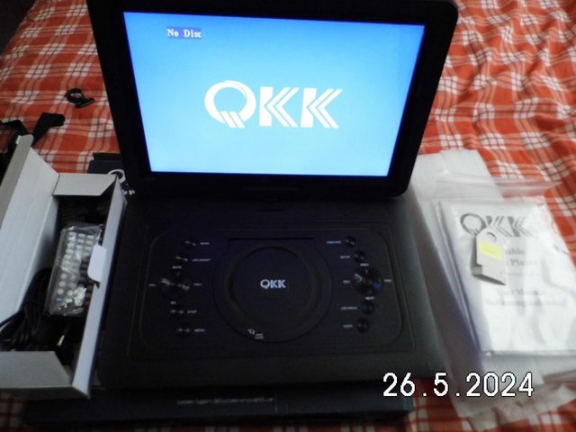 Preview of the first image of portable dvd player as new in box.