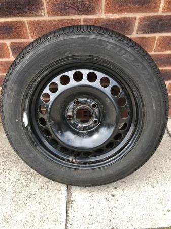 Image 1 of Vauxhall Insignia 5 Stud Steel Wheel &Tyre.