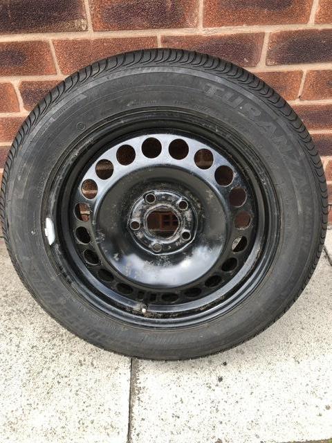 Preview of the first image of Vauxhall Insignia 5 Stud Steel Wheel &Tyre..