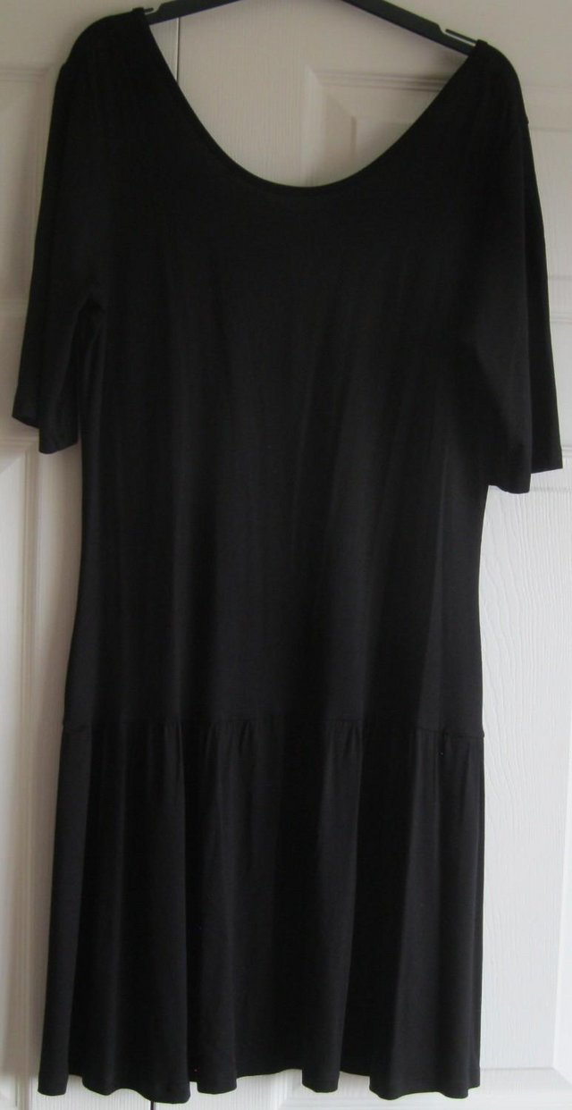 Preview of the first image of NEW Black Scoop neck Dress by Limited Collection, size 12.
