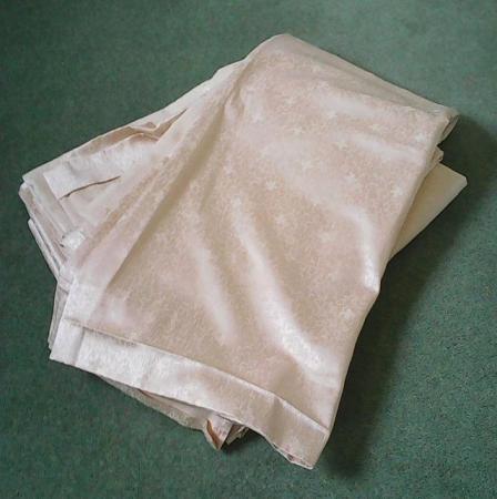 Image 1 of Cream coloured good quality material - metres and metres!