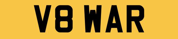Preview of the first image of V8WAR Number Plate Private Personalised Registration.