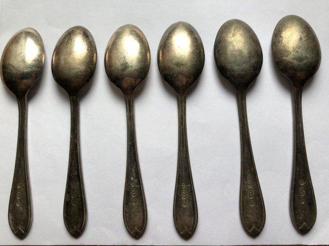 Preview of the first image of QEII Queen Elizabeth II Set of Six EPNS Coronation Teaspoons.