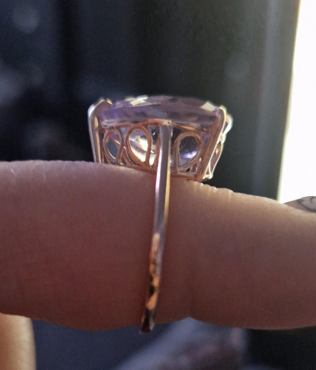 Preview of the first image of A stunning Pink Amethyst ring.