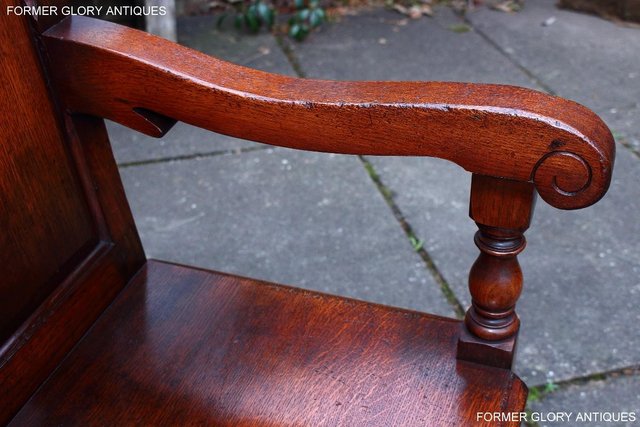 Image 33 of A TITCHMARSH AND GOODWIN TAVERN SEAT HALL SETTLE BENCH PEW