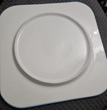 Image 3 of Lge ceramic platter serving plate food cakes towels we