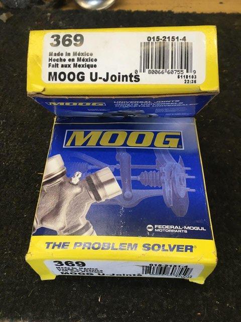 Preview of the first image of PAIR OF MOOG PRECISION 369 UNIVERSAL JOINT -BNIB.