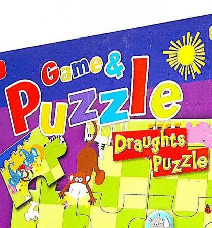 Image 2 of PUZZLE and DRAUGHTS GAME for CHILDREN 3 + yrs