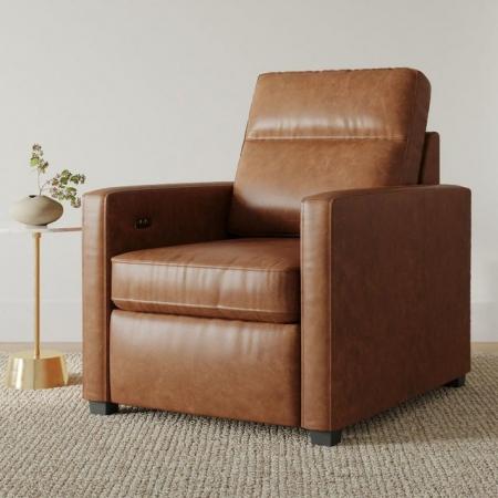 Image 1 of Harris Leather Power Recliner