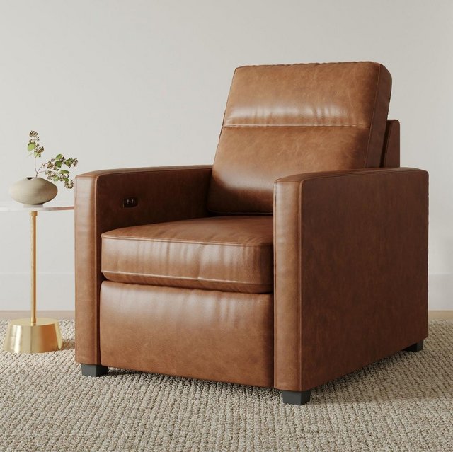 Preview of the first image of Harris Leather Power Recliner.