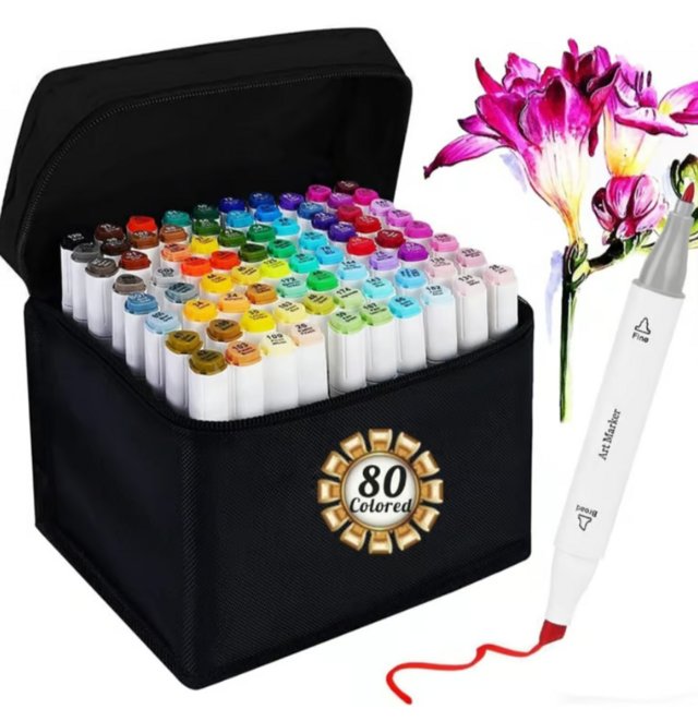 Preview of the first image of Brand New Professional Artist Markers 80 Colours.