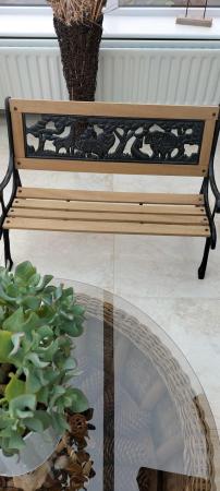 Image 2 of Childs animal seat wood and wrought iron