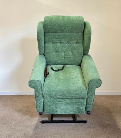 Image 5 of LUXURY ELECTRIC RISER RECLINER MINT GREEN CHAIR CAN DELIVER