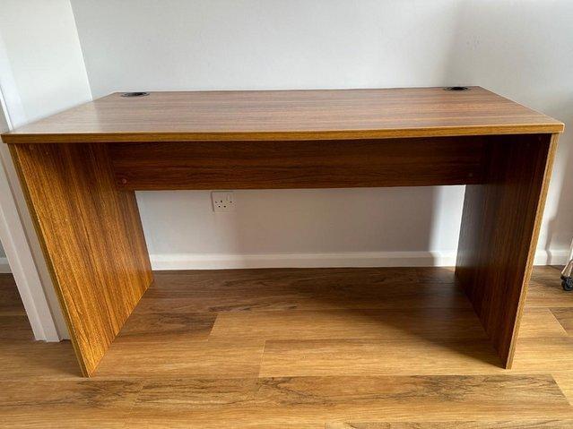 Preview of the first image of WOODEN DESK FOR SALE EXCELLENT CONDITION.