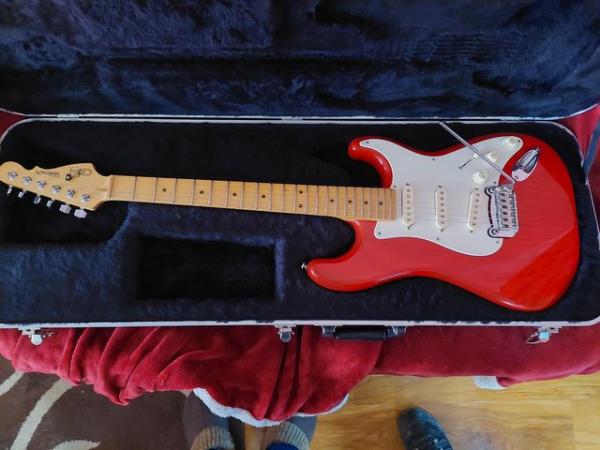 Image 3 of Red G&L Stratacaster USA Legacy Guitar