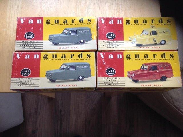 Preview of the first image of Vanguard’s reliant model vans four of them.