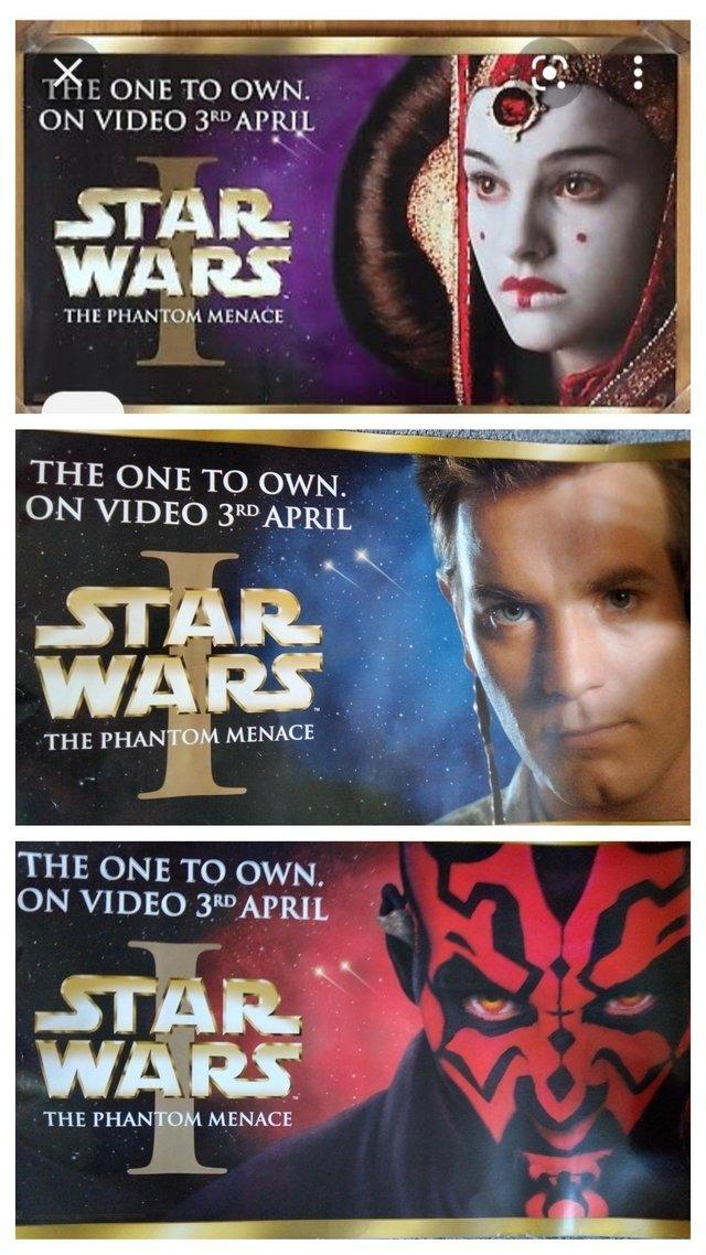 Preview of the first image of Star Wars 3 Posters THE PHANTOM MENACE 1999.